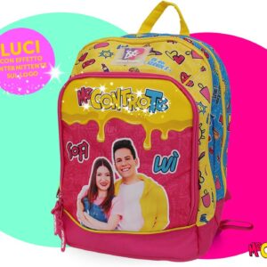 Zaino Dream MeControTe-Rosa Giallo e Azzurro-con luci