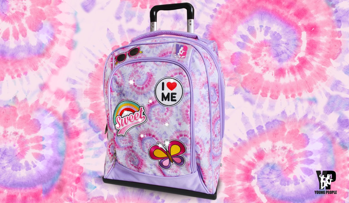 ZAINO DREAM TROLLEY CON LUCI YOUNG PEOPLE - RAINBOW