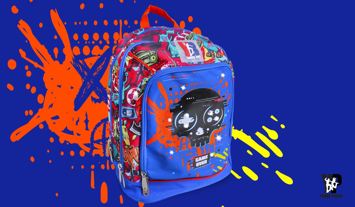 ZAINO DREAM CON LUCI YOUNG PEOPLE – SKULL BLU